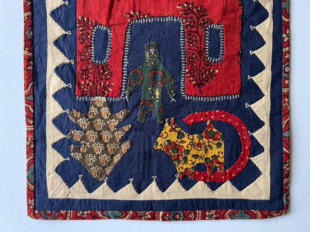 The kids looking after the animals, blue background