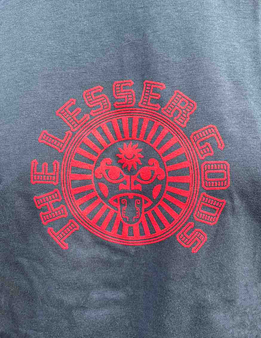 Huehuecyotl Denim Blue T-Shirt