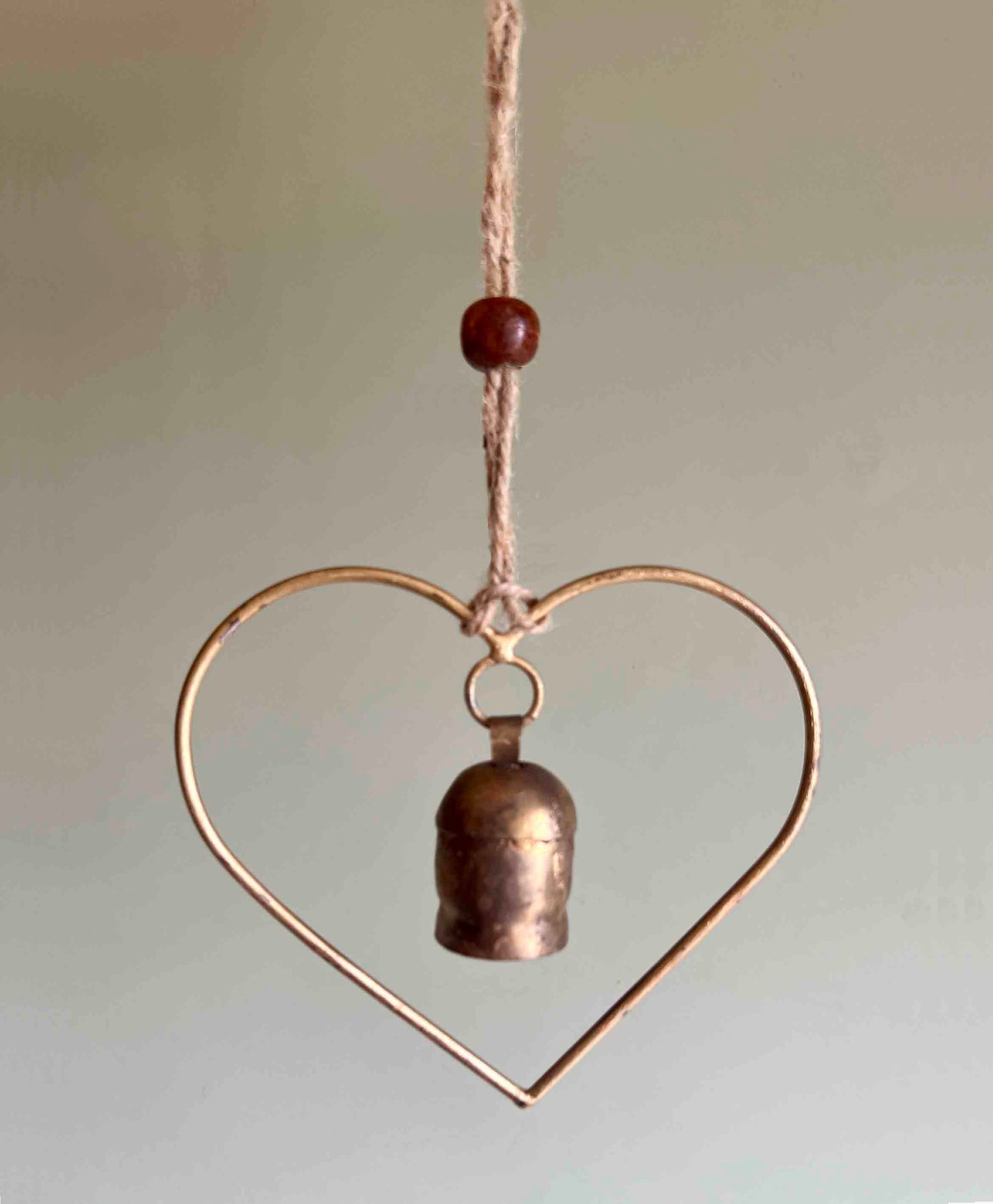 Love heart wind chime