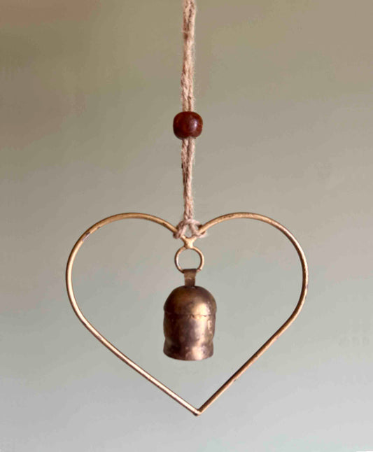 Love heart wind chime