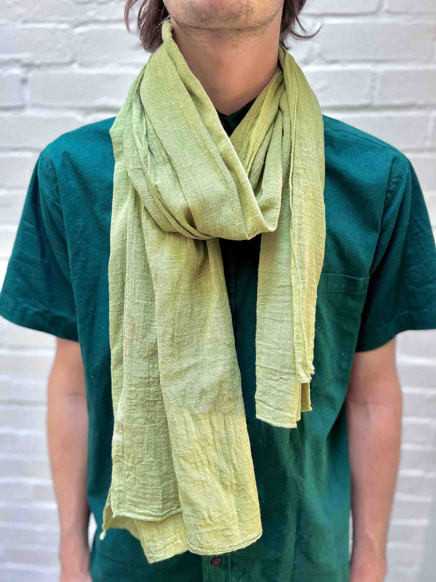Light moss green scarf