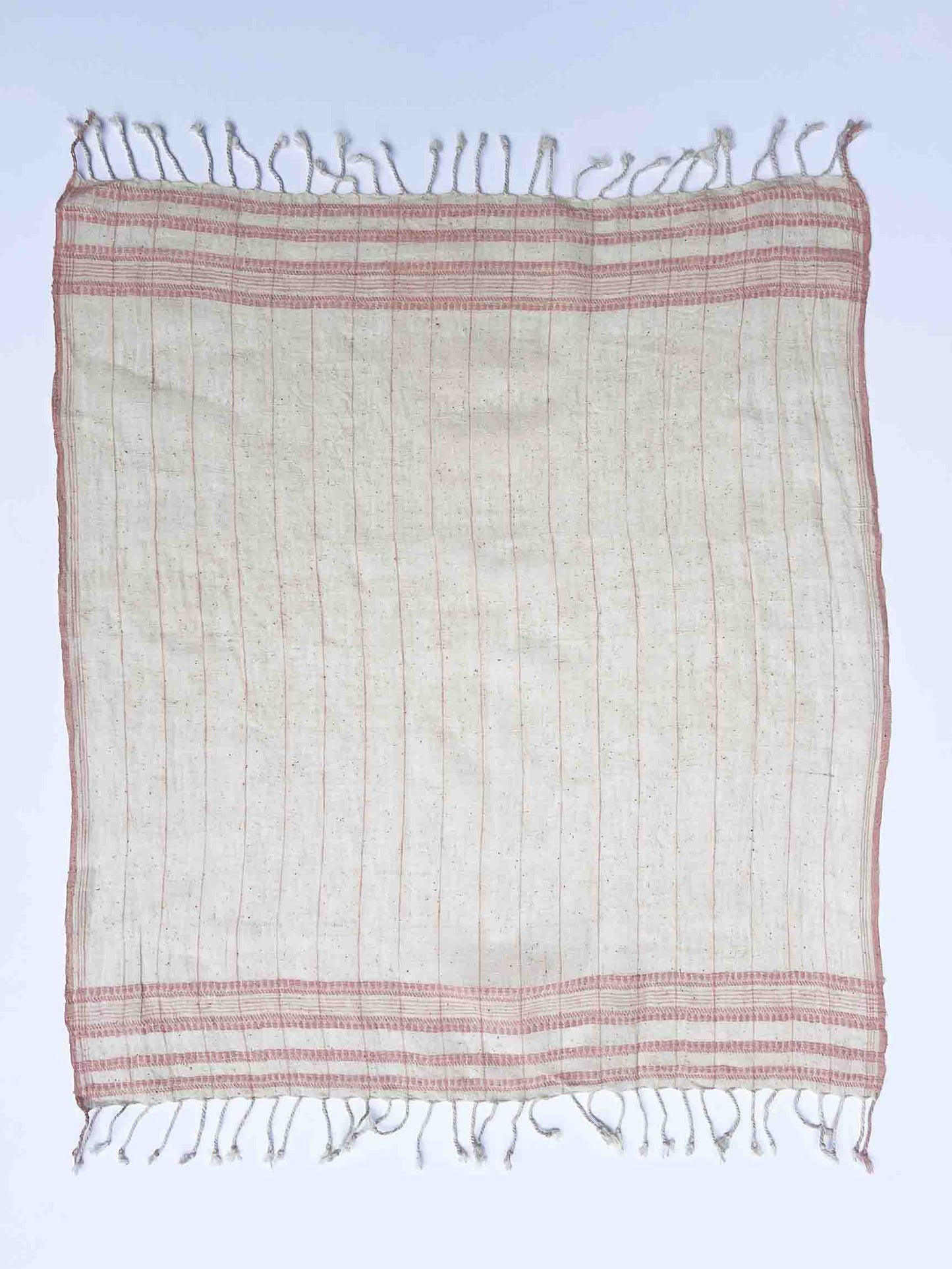 Set of four pink organic Kala cotton table napkins