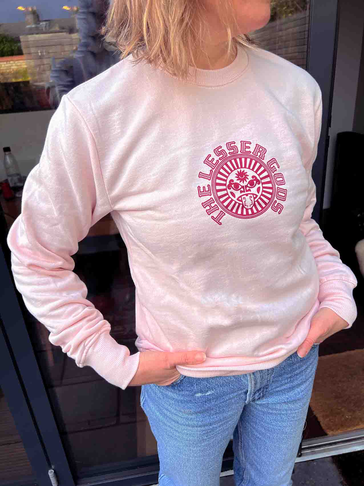 Huehuecyotl Light Pink Sweatshirt
