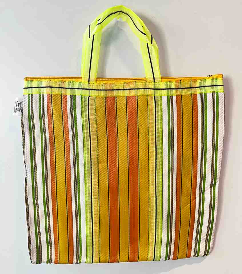 Shopping bags made from recycled plastic in Varanasi