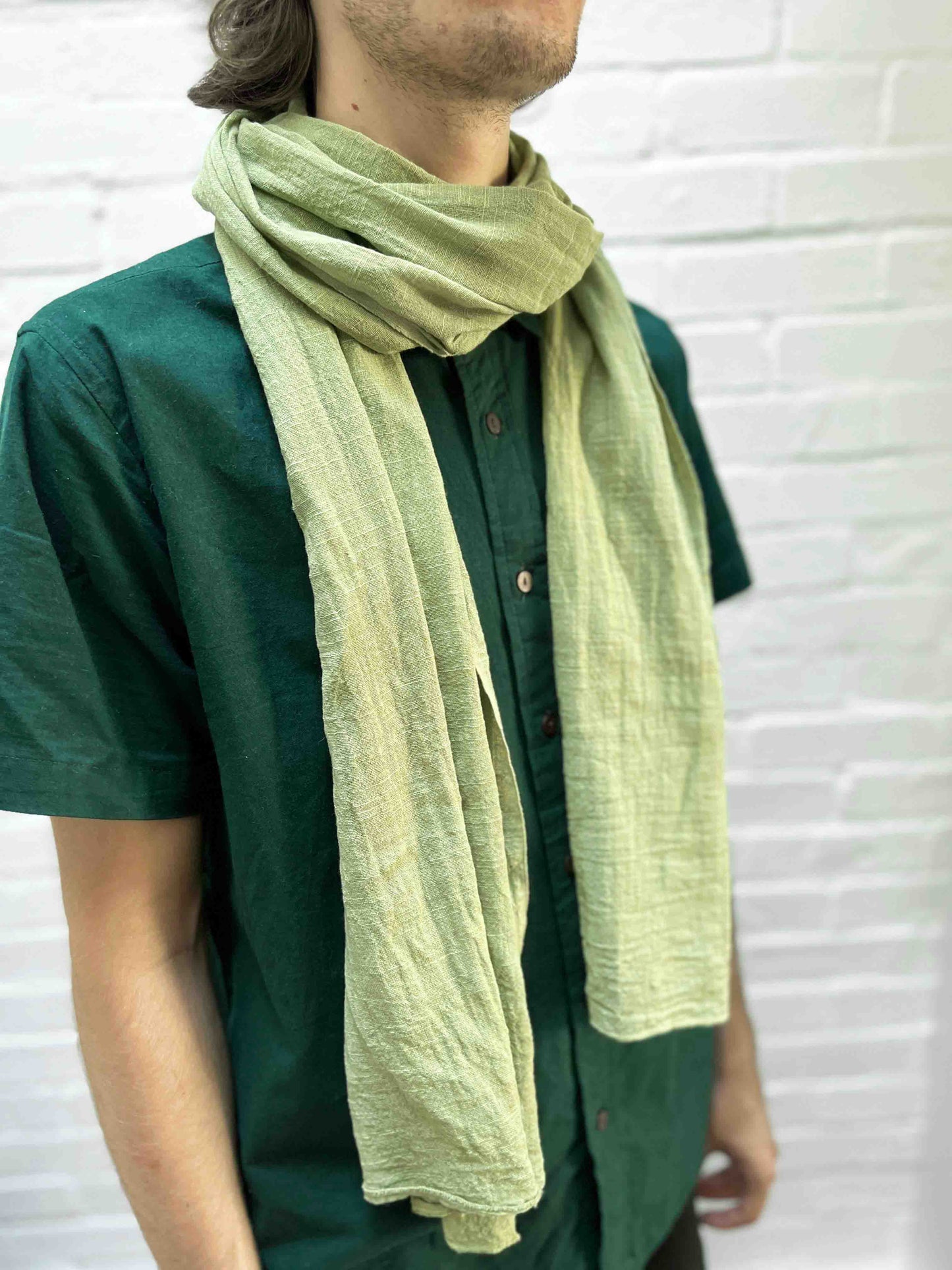 Light moss green scarf