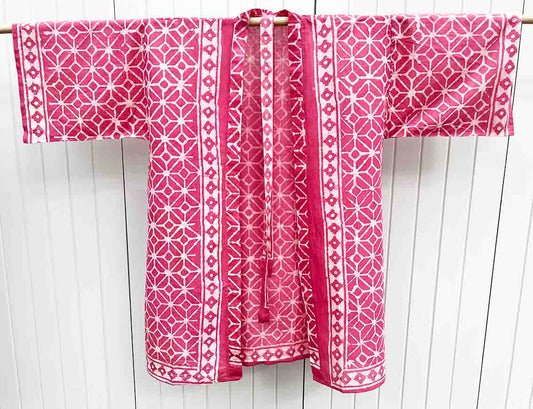 Pink Kimono with belt (see notes)
