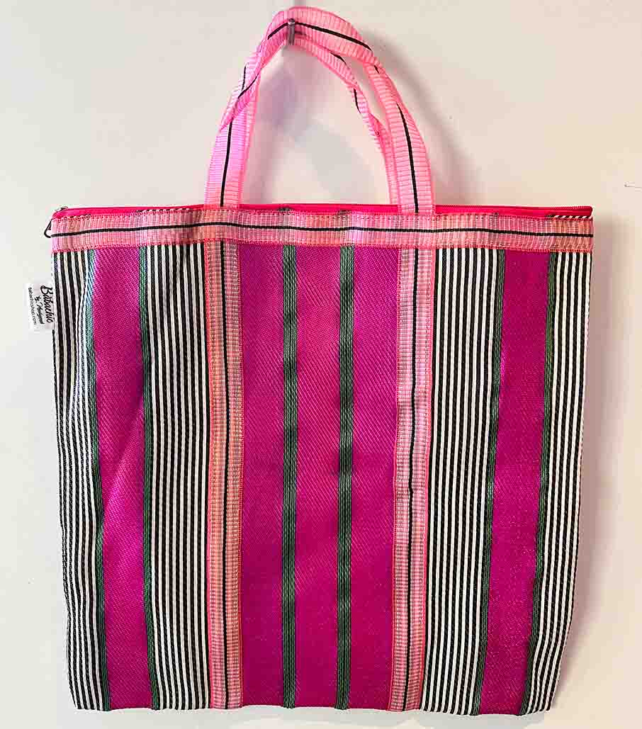 Shopping bags made from recycled plastic in Varanasi